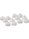 Generic Set of 12 Smokeless and Flameless LED Tea Light Candles White 3cm
