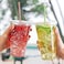 Vsell24&trade; 50PC Disposable Drinking Plastic Cup 24oz For Smoothie Coffee Water Juice Cups With Flat Lid Clear&hellip;