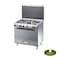 Generic Kiriazi Gas Cooker, Size 90 * 60 Cm, 5 Burners,Grill, Full Safety, Steel (Installation Not Included)