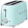 Smeg 50's Style Toaster TSF02PGUK, 1500 W, Pastel Green, 6 Toasting Levels