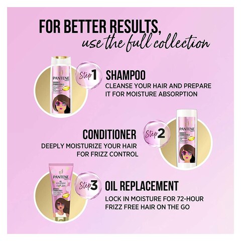 Pantene Pro-V Goodbye Summer Frizz Shampoo with 72H Frizz Control - 600 ml