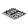 Terim 4 Burner Built-in Gas Hob TERBIGH604SS Silver 60cm