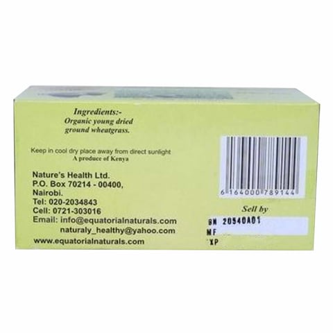 Equatorial Natural Pure Health Drink Wheatgrass Tea Bags 50g