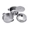 Royalford 3-Layer Stainless Steel Steamer 30cm Silver