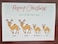 Packs of 10 Antler Camel family Christmas cards