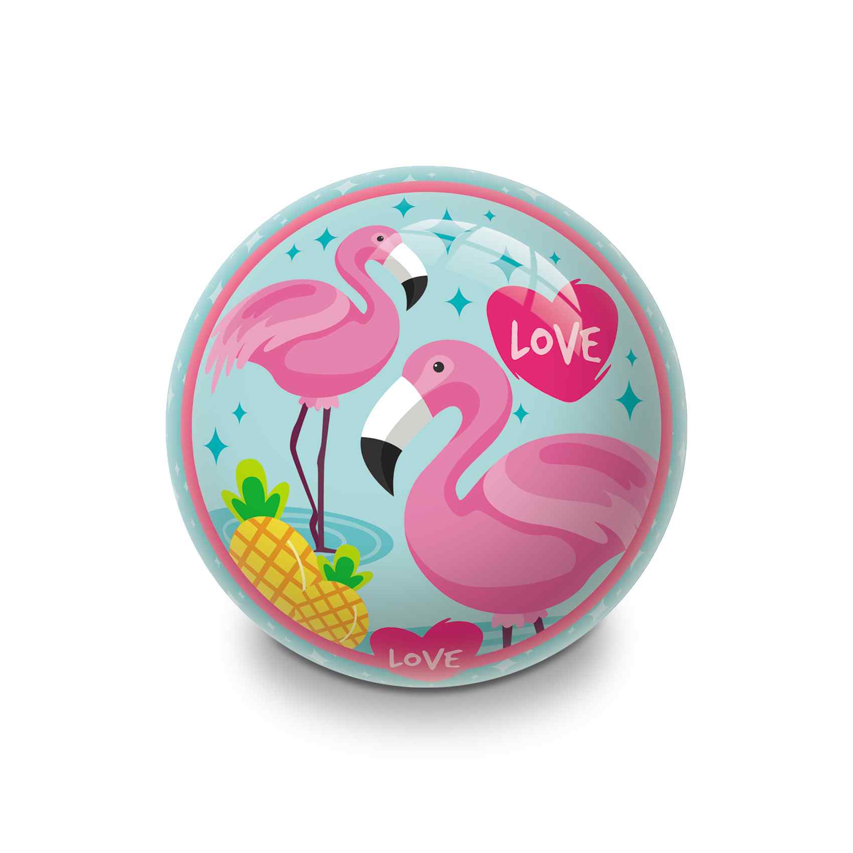 Mondo Flamingo Printed Bio Ball Multicolour 23cm