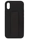 Zolo Finger Grip Holder and standing cover with Car Magnetic Multi-function Shockproof Protective Case Cover For iPhone Xs Max Black