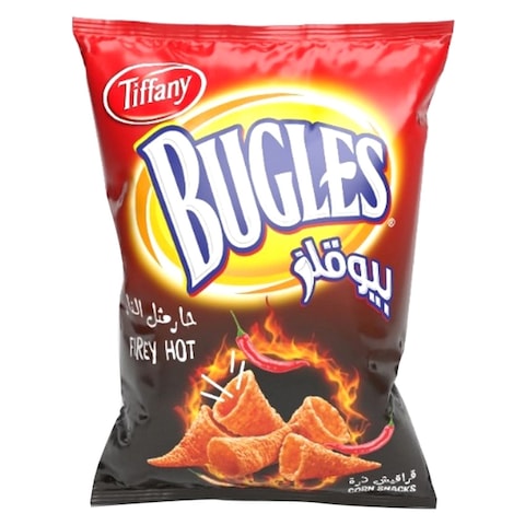 Tiffany Bugles Firey Hot Corn Snack 75g