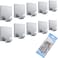 Generic Self Adhesive Waterproof Stainless Steel Door Hooks, Heavy Duty Wall Mount Rack Hangers No Drill No Screw For Hanging In Bathroom, Kitchen (5Pack-10Pcs)