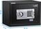 Rubik A4 Document Size Safe Box for Home Office with Key and Pin Code Keypad for Cash Documents Jewelry Passports (25x35x25cm) Black