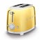 Smeg 50's Style Toaster TSF01GOUK, 950 W, Gold, 6 Toasting Levels