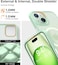 توراس غطاء مغناطيسي مقاوم للصدمات لهاتف iPhone 15، مغناطيسي قوي 18N، حماية عسكرية بطول 12 قدمًا، غطاء MagSafe شفاف نحيف غير لامع، سلسلة Guardian المغناطيسية، أخضر فاتح