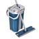 liying  Mop and Bucket System for Floor Cleaning - 360 Degree Swivel Head, Self-Cleaning, Squeeze Dry Flat Mop with 2 Mop Pads, Safe on All Surfaces, Telescopic Wand, Compact Storage-dark blue