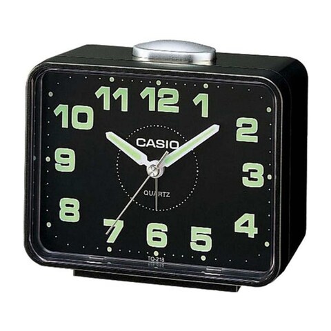 Casio TQ-218-1DF Alarm Clock - Black