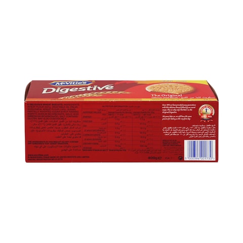 McVitie&#39;s Digestive The Original Wheat Biscuits 400g