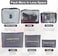 Innovative Six-Piece Pouch Travel Luggage Organiser Set, Grey