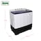 Nobel 20 KG Washing / 10 KG Spin Capacity Twin-tub Semi-Automatic Washer, Gentle Care for Textiles, Child-Lock Safety, Efficient Operation NWM2010 White