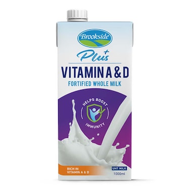 Brookside Plus Functional UHT Milk Vit A & D a convenient 1Ltr pack