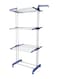 Generic Three-Level Clothes Drying Rack White/Blue