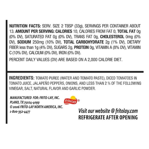 Tostitos Medium Chunky&nbsp;Salsa Dip 439.4g