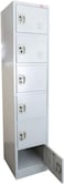 Galaxy Design Six Door Metal Locker Cabinet With Plastic Handle Grey Color Size (L x W x H) 45 x 45 x 183 Cm Model - GDF-6T.No Installation included &amp; No Warranty.