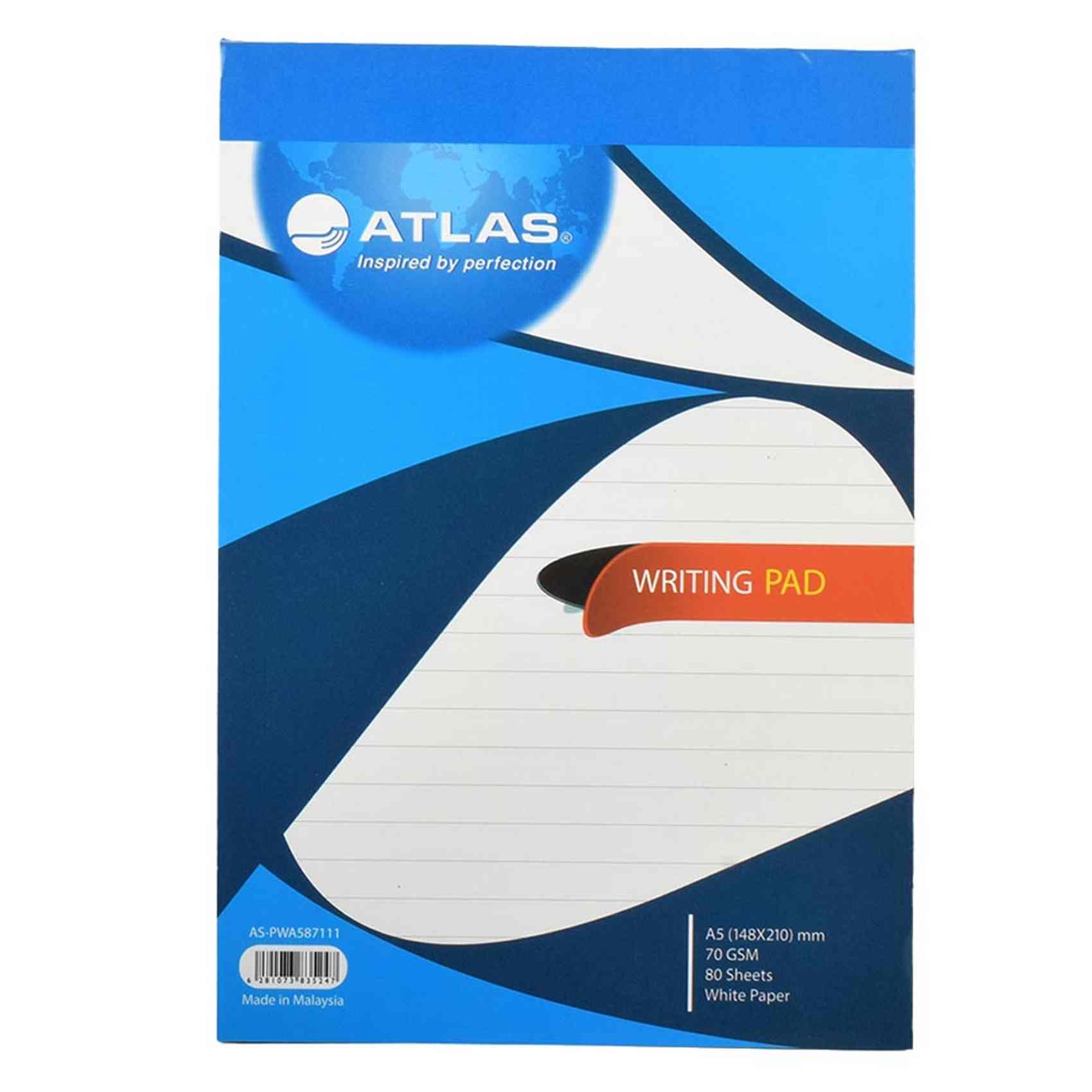 Buy Atlas Writing Pad A5 80 Sheets Online | Carrefour Qatar
