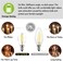 MODI E14 Candle Bulb, 40 Watt Equivalent LED Filament Light Bulbs, Non-Dimmable Soft Warm White 2700K Classic Clear Glass, 800LM Flame LED Filament Candle Bulb, 4W Pack 10