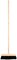 Moonlight Hard Bristles PVC Broom - 30 cm, Black