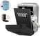 Rubik Key Storage Lock Box with 4-Digit Combination Lock Wall Mounted Outdoor and Indoor Safe Box for Home Hotel Office