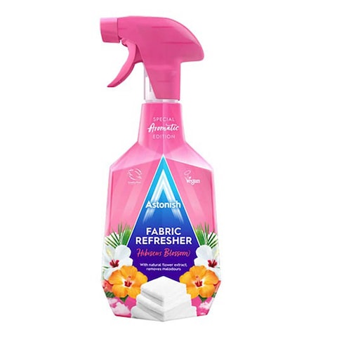 Astonish Fabric Freshener with Hibiscus Scent - 750ml