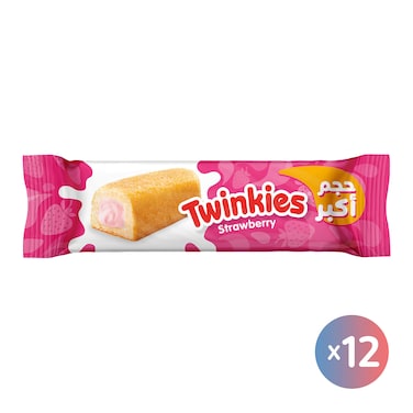 توينكيز كيك بكريمة الفراولة - 12 قطعة