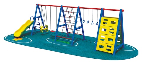 Rbwtoys New Outdoor Swing Series With Premium Metal, 4 In1 Swing, Slide, Hanging And Climbers For Kids RW-13103 670&times;270&times;200cm