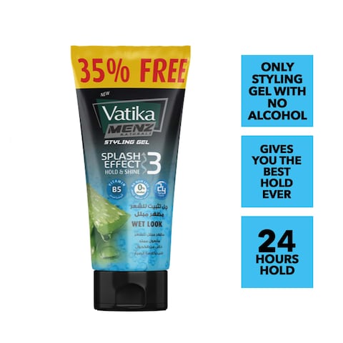 Vatika Menz Wet Look Styling Hair Gel - 185 ml