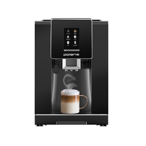 Polaris PACM 2060AC Coffee machine, 20 Bar pressure, Italian pump, Personalized customization, Milk frothing system profi-cream, 3.5 inchTouchscreen display,6 pre-installed automatic programs
