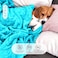 Hotel Linen Klub Double Micro Fleece Flannel Blanket - 260 GSM, Super Plush And Comfy Throw Blanket, Size: 200 x 220cm, Turquoise