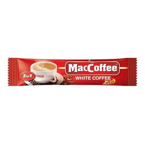 Maccoffee 3 In 1 Plus White Coffee Mix 18g