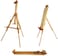 Generic Wood Painting Easel Stand, Portable Art Floor Tripod Beech Easel, Foldable Design, Adjustable Height, Adjustable Large Tray For Painting, Sketching, Display