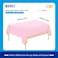Plastic Dot Tablecloth for Rectangle Table 54" x 72" Disposable Table Cover for Bridal Shower Wedding Birthday Party Decorations (Pink and Gold)