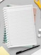Lowha Spiral Notebook With 60 Sheets And Hard Paper Covers With Abstract Leaves Design, For Jotting Notes And Reminders, For Work, University, School
