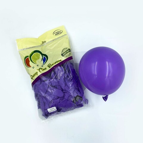 Party Time 100-Pieces 12&quot; Standard Lavender Latex Balloons For Birthday Wedding Baby Shower Anniversary Decorations - Party Supplies