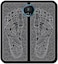 Generic Foot Massager EMS USB Rechargeable Folding Portable Electric Massage Mat, Electronic Muscle Stimulatior Feet Massage Promoting Blood Circulation Muscle Pain Relief