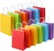 Party Time 10.5x8.5x4.5 inches 24 Pieces Kraft Paper Bags Party Favor Gift Bags with Handle Assorted Colors (Rainbow) - Party Supplies