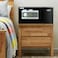 Rubik Wide Safe Box Hotel Size Locker with Digital Number Keypad and Key Lock (Size 43x35x20cm) Black