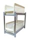 Generic 2-Tier Portable Basket Drawers Organizer Off White/Grey 2L