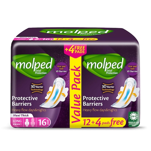 Molped Total Protection - Long - 16 Pads