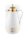 Plumero Flask With Golden Lid, White/Gold, 1L