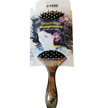 Kent Large Paddle Hair Brush LG3 Brown 8.46inch