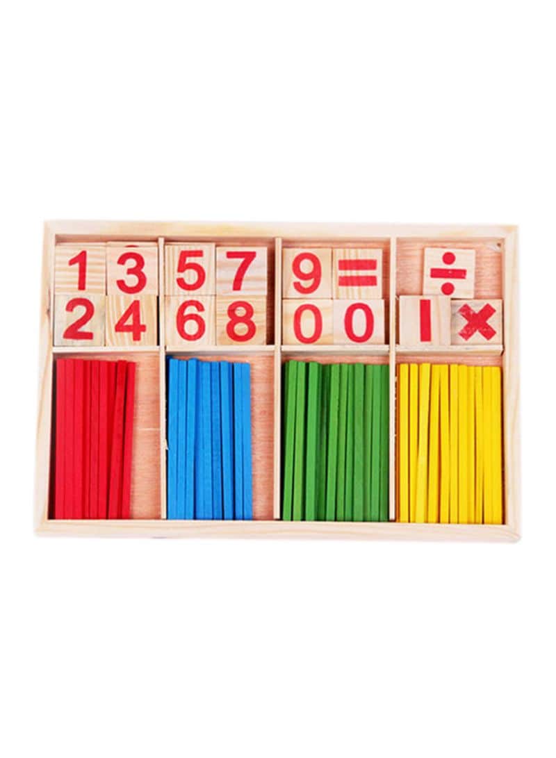 Buy Sharpdo Number Counting Sticks Teaching Wooden Toy ...