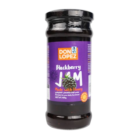 Donlopez Blackberry Jam with Honey - 450 gram