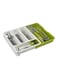 Drawer Store Plastic Kitchen Drawer Organizer Off White/Green
